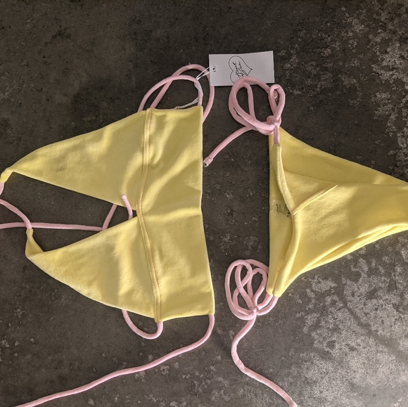 Nwt Heart of Sun tart lemon martini 70s bikini xs - Picture 10 of 11